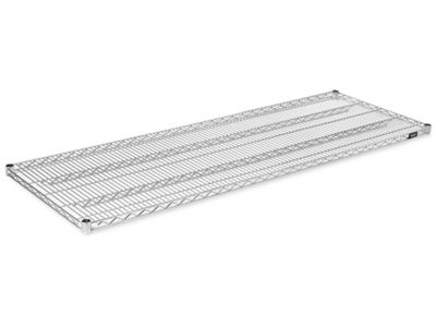 Tablettes supplémentaires en fil de métal chromé – 72 x 24 po