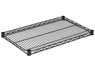 Tablettes supplémentaires en fil de métal – 30 x 18 po, noir
