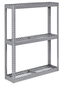 Wide Span Storage Rack - Wire Decking, 48 x 12 x 60" H-3221