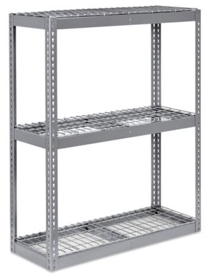 Wide Span Storage Rack - Wire Decking, 48 x 18 x 60" H-3222