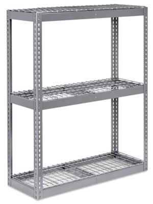 Wide Span Storage Rack - Wire Decking, 36 x 18 x 60 H-3219 - Uline