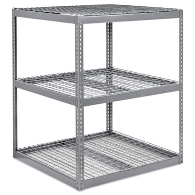Wide Span Storage Rack - Wire Decking, 48 x 48 x 60" H-3225