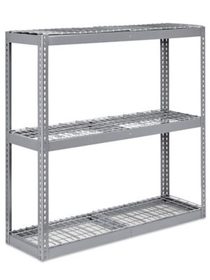 Wide Span Storage Rack - Wire Decking, 36 x 18 x 60 H-3219 - Uline