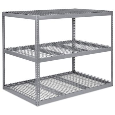 Wide Span Storage Rack - Wire Decking, 72 x 24 x 60 H-3231 - Uline