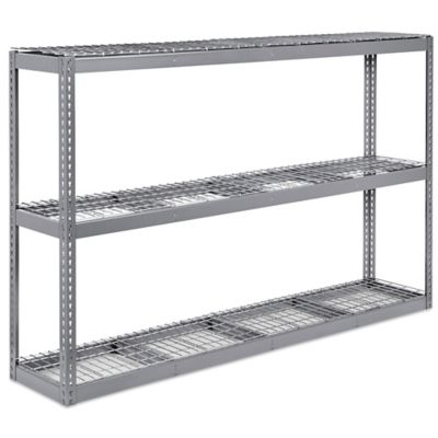 Wide Span Storage Rack - Wire Decking, 96 x 18 x 60&quot;