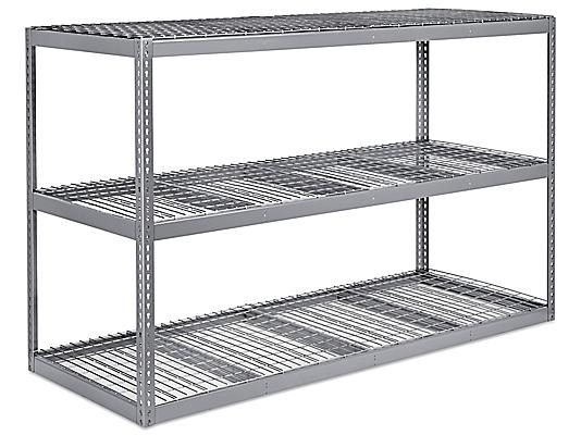 Wide Span Storage Rack Wire Decking, Uline Metal Shelving Instructions