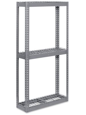 Wide Span Storage Rack - Wire Decking, 36 x 12 x 72" H-3238