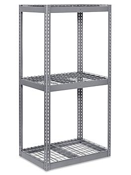 Wide Span Storage Rack - Wire Decking, 36 x 24 x 72" H-3240