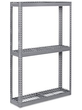 Wide Span Storage Rack - Wire Decking, 48 x 12 x 72" H-3241