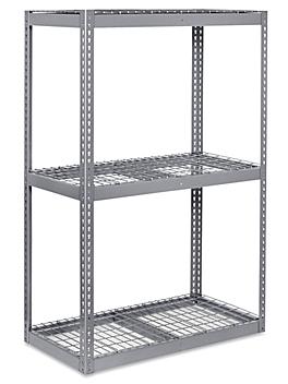 Wide Span Storage Rack - Wire Decking, 48 x 24 x 72" H-3243