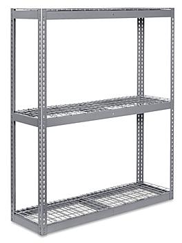 Wide Span Storage Rack - Wire Decking, 60 x 18 x 72" H-3246