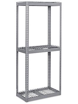Wide Span Storage Rack - Wire Decking, 36 x 18 x 84" H-3259