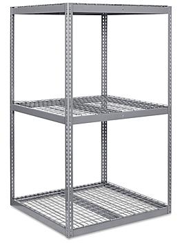 Wide Span Storage Rack - Wire Decking, 48 x 48 x 84" H-3265