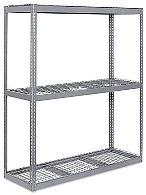 Wide Span Storage Rack Wire Decking, Uline Wire Shelving Assembly