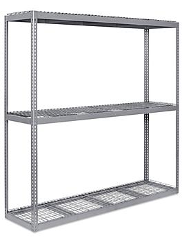Wide Span Storage Rack - Wire Decking, 96 x 24 x 96" H-3295