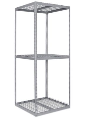 Wide Span Storage Rack - Wire Decking, 48 x 48 x 120" H-3305