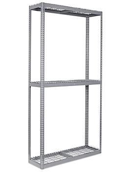 Wide Span Storage Rack - Wire Decking, 60 x 18 x 120" H-3306