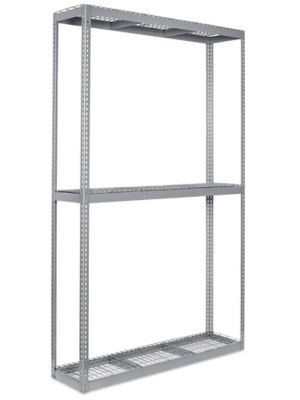 Wide Span Storage Rack - Wire Decking, 72 x 18 x 120" H-3310