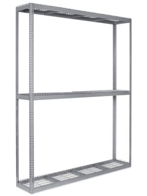 Wide Span Storage Rack - Wire Decking, 96 x 18 x 120" H-3314