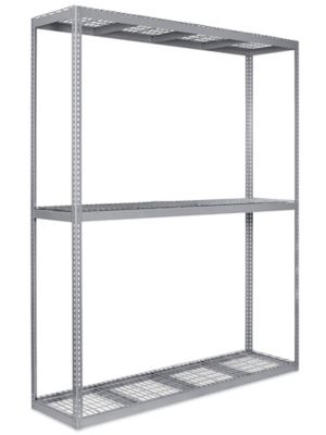 Wide Span Storage Rack - Wire Decking, 96 x 24 x 120" H-3315