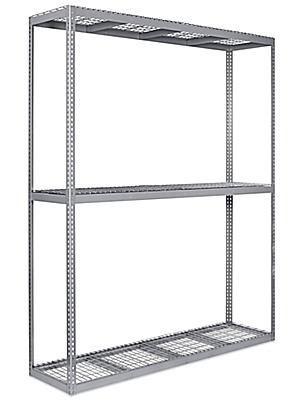 Wide Span Storage Rack Wire Decking, Uline Shelving Assembly