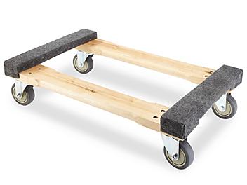 Hardwood Carpet End Dolly - 4" Casters, 1,000 lb Capacity H-3318