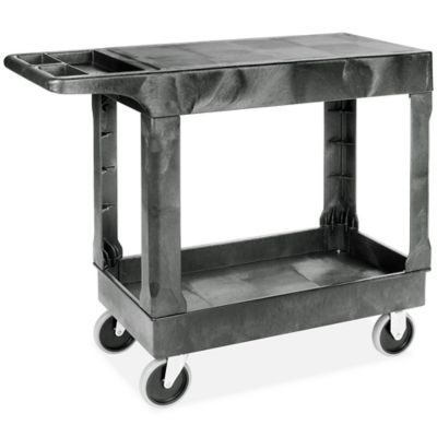  Uline Flat Shelf Utility Cart - Narrow, 38 x 17 x 33"