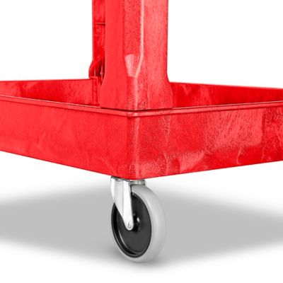 Uline Utility Cart - 45 x 25 x 33, Red H-2504R - Uline