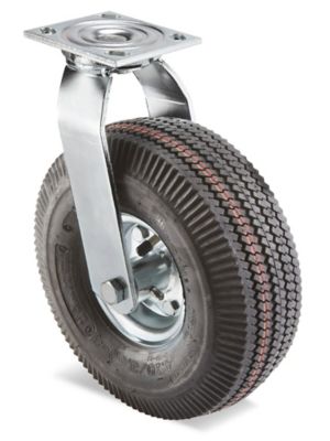 Pneumatic Caster - Swivel, 10 x 4", Black H-3329BL-S