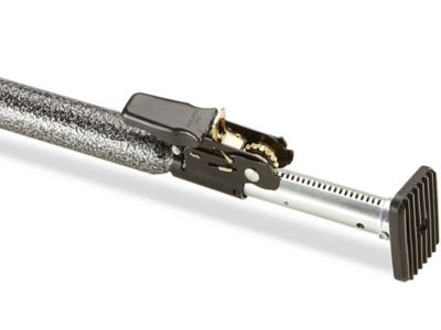 Steel Ratchet Load Bar - Rubber Ends, 44-74" H-3345
