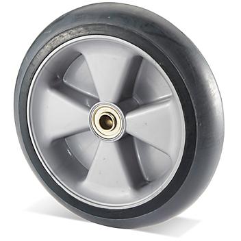 Uline Solid Rubber Wheel - 250 lb Capacity, 10" H-3357