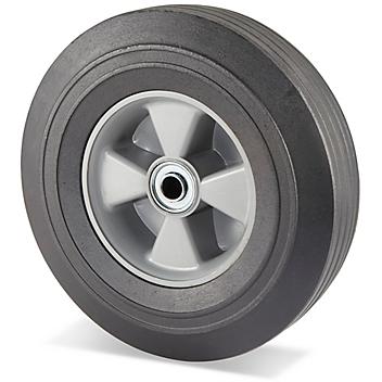 Uline Solid Rubber Wheel - 400 lb Capacity, 10" H-3358