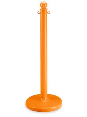 Plastic Crowd Control Post - Flat Base, Orange H-3361O