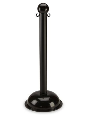 Plastic Crowd Control Post - Dome Base, Black H-3362BL