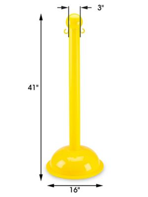 S-Hooks for Plastic Barrier Chain - Yellow S-17974Y - Uline