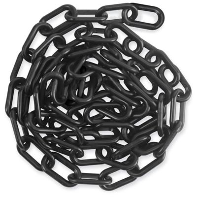 Plastic Barrier Chain 8', Black H3363BL Uline