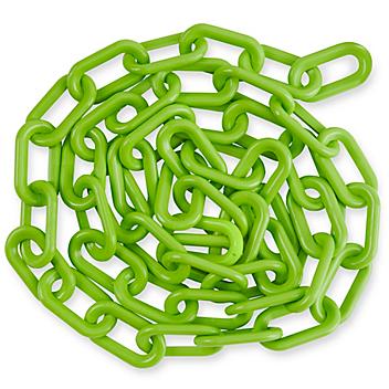 Plastic Barrier Chain - 8', Lime H-3363LIME
