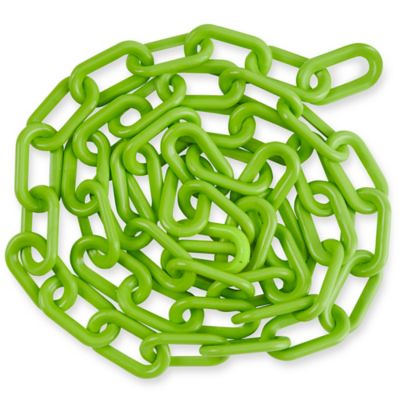 Plastic Barrier Chain - 8', Lime