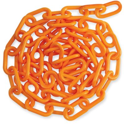 Plastic Barrier Chain - 8', Orange H-3363O