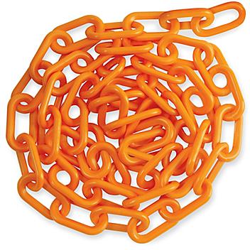 Plastic Barrier Chain - 8', Orange H-3363O