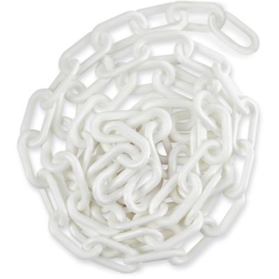 Chain, White Plastic, 1in x 250ft 10101 - 222396-WHT