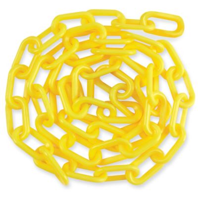 Plastic Barrier Chain - 8', Yellow H-3363Y