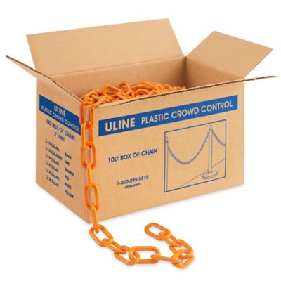 23x18mm Orange Plastic Chain Links-0662-04