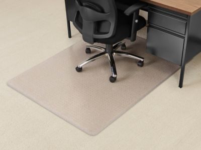 Carpet Chair Mat - No Lip, 46 x 60, Black - ULINE - H-6545