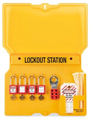 Lockout/Tagout Wall Mount Station 4Lock H3403 Uline