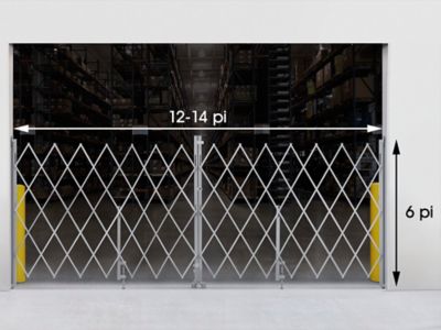 Barrière de sécurité pliable – 12 à 14 pi x 6 po – H-3419