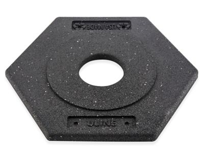 H-3424 – Base en caoutchouc hexagonale pour poteau délinéateur – 10 lb