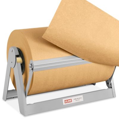 Bulman A500-30GW Standard 30 White Steel All-In-One Paper Dispenser /  Cutter with Straight Edge Blade