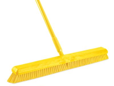 Colored Push Broom - 24", Yellow H-3460Y