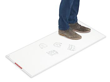 Clean Mat Sheets with Frame - 18 x 45", White H-3463W